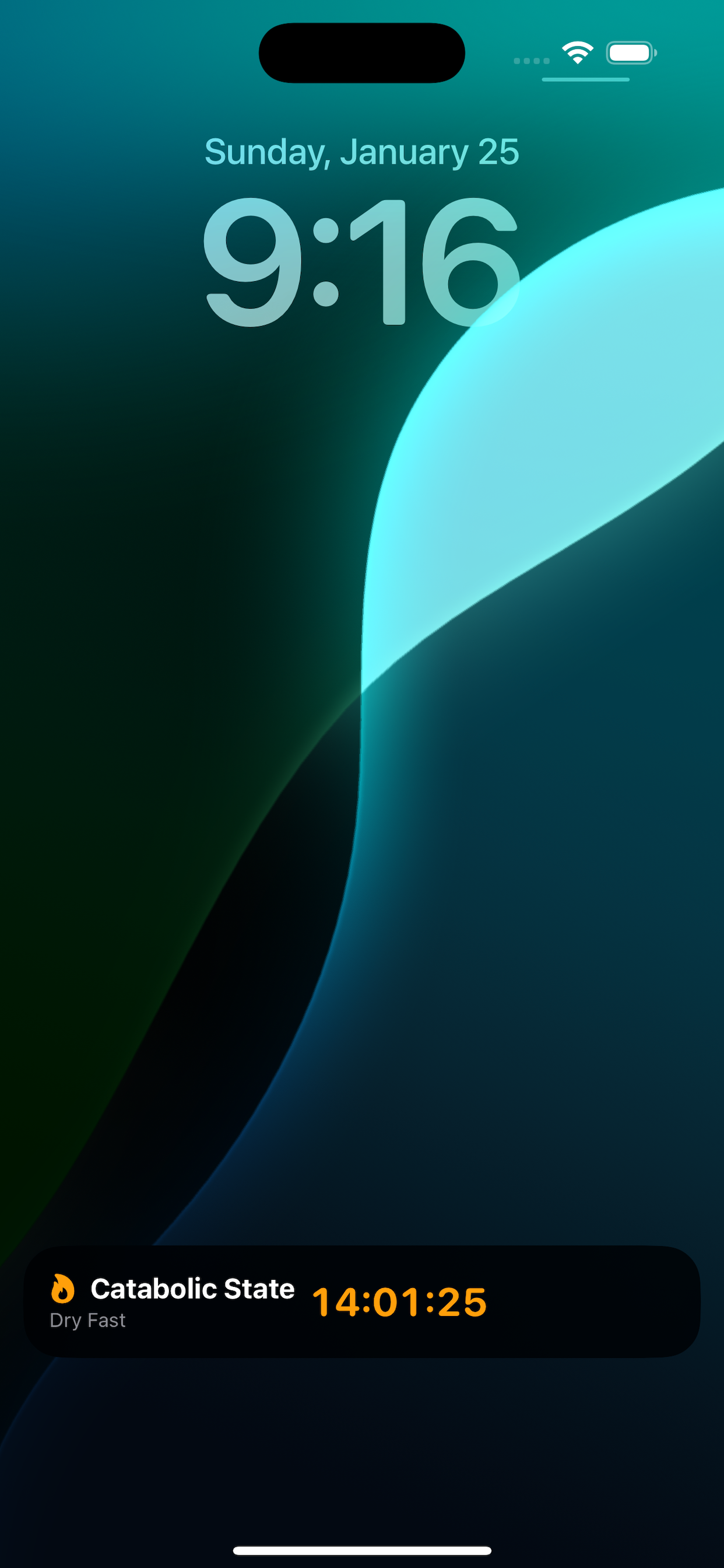 Lock screen Dry Fast Catabolic State